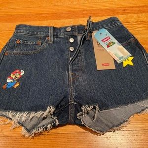 Levi's 501 High Rise X Super Mario Limited Edition Shorts